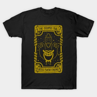 adventure time, the cosmic owl from adventure time in an awesome tarot card design T-Shirt